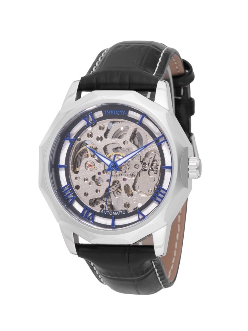 Invicta Objet D Art Epigraph Automatic Men’s Watch w/Skeleton Dial-42mm,Black